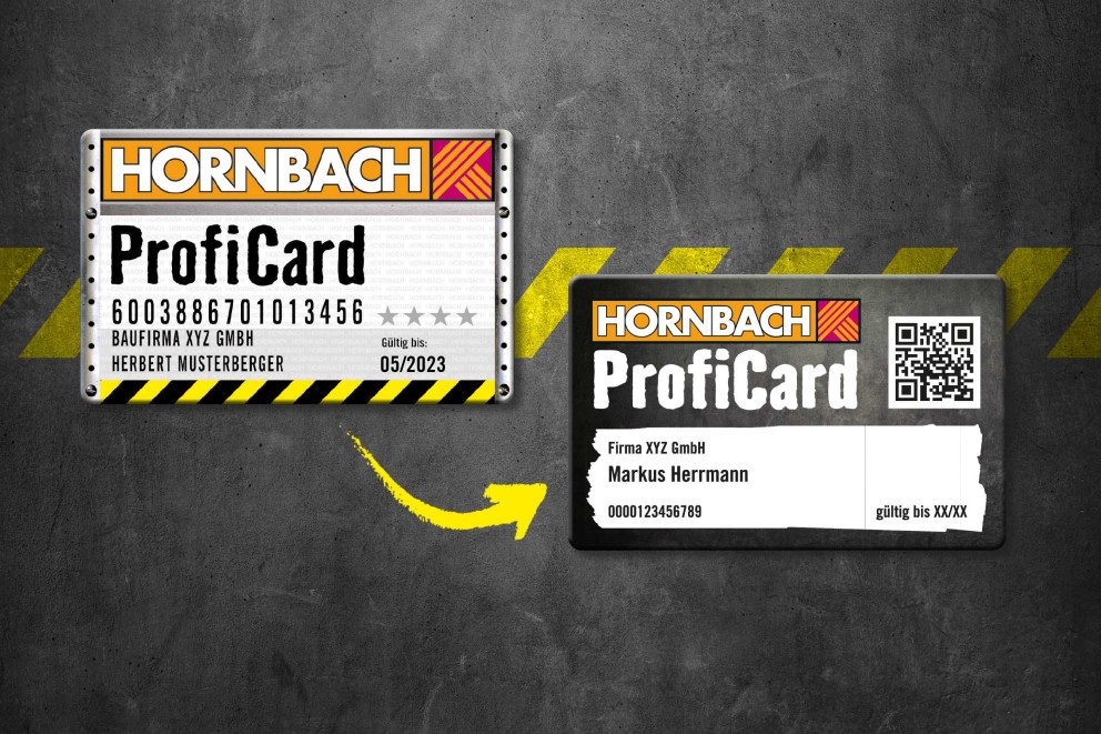 Wechsel zur neuen HORNBACH ProfiCard