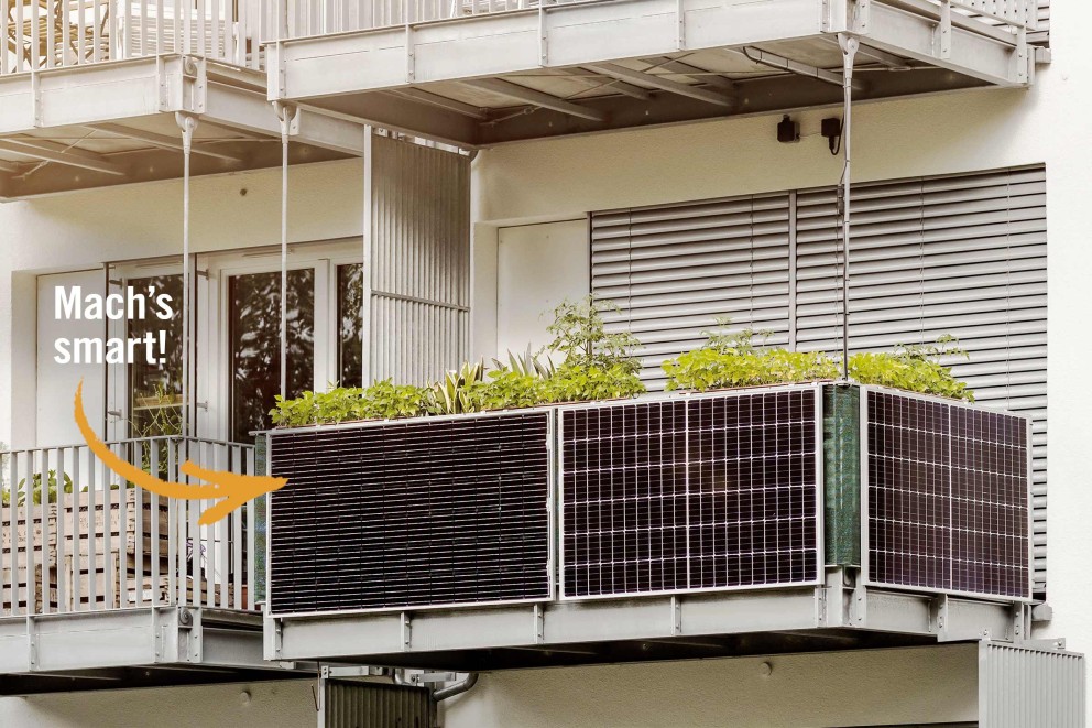 Balkon Solaranlagen: Solarstrom vom Balkon