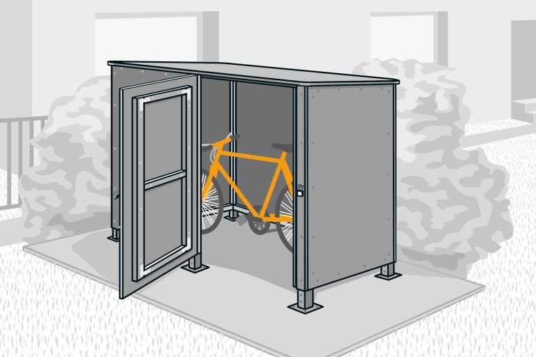 Fahrradgarage selber bauen