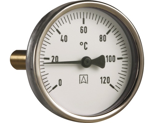 Zeigerthermometer ½" 0-120°C-0