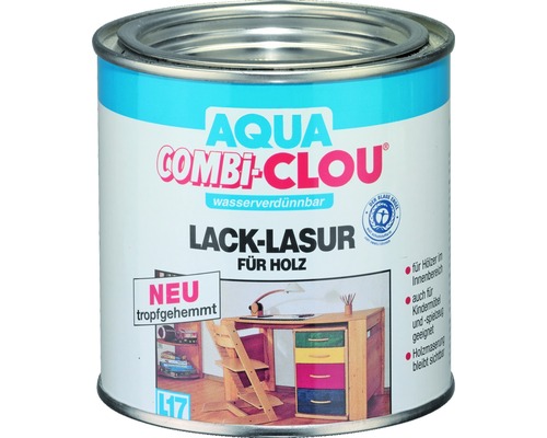 Clou LackLasur Combi Aqua L17 farblos 375 ml bei HORNBACH