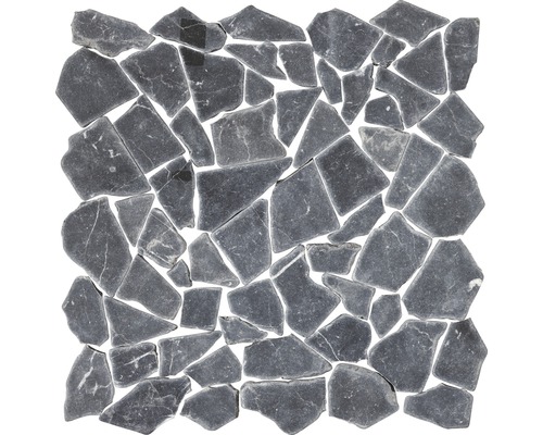 Polygonales Marmor-Natursteinmosaik Nero Marquinia