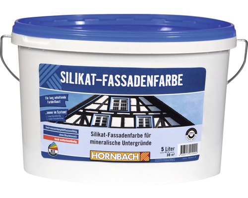 Silikatfassadenfarbe Mineralfarbe weiß 5 l