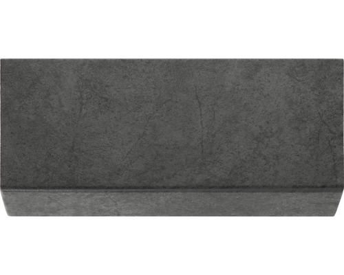 Steinzeug Längsschenkel Capra Glimmer Schwarz 24,5 x 10,5 cm