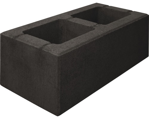 Mauerstein iBrixx Modern basalt mit Glimmer 45 x 22,5 x 16,5 cm