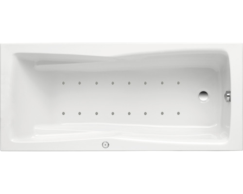 Einbau Whirlpool Rechteckbadewanne Körperformbadewanne OTTOFOND Lusaka 90 x 190 cm weiß glänzend 59780