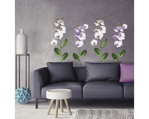 Wandtattoo Strass Orchideen 45 x 65 cm