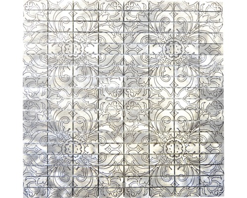 Aluminiummosaik ALF C101D silber 30x30 cm