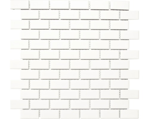 Keramikmosaik CBR 03WM weiß 30x30 cm