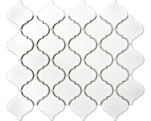 Keramikmosaik CLP 11WM weiß 24,5x29,3 cm