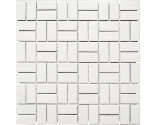 Keramikmosaik CWM 07WM weiß 30x30 cm