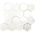 Glasmosaik HXN 88 mix grau silber 26,5x30,5 cm