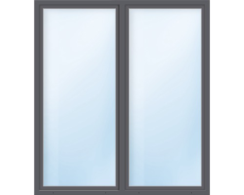 Balkontür Kunststoff 2-flg. ARON Basic weiß/anthrazit 1450x1900 mm-0