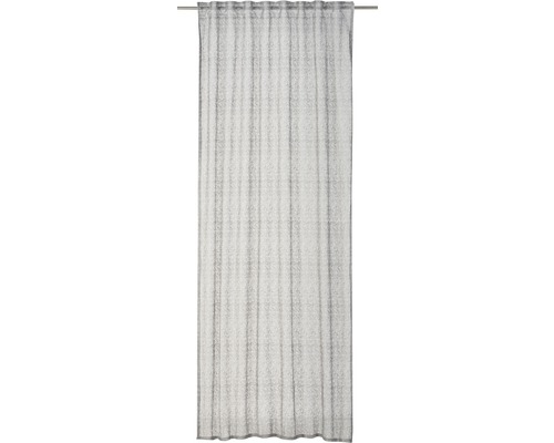 Vorhang mit Gardinenband Charisma Rasch Home grau 140x255 cm-0