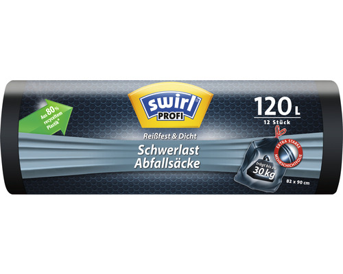 Swirl Schwerlast Säcke 120L 12 stk./ Rolle 4er Pack 