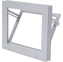 WOLFA Mehrzweck Kipp-Fenster PLUS Kunststoff weiß 600x400 mm mit Isolierglas-thumb-0