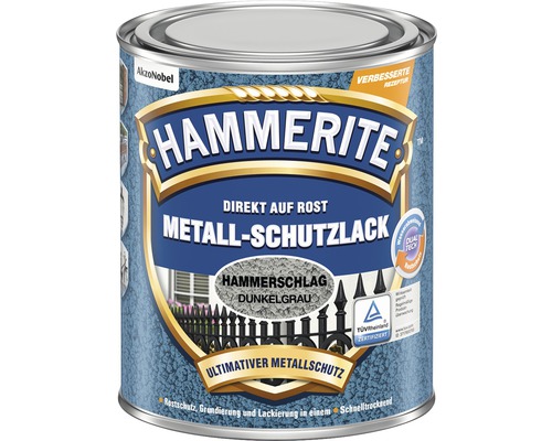 HAMMERITE Hammerschlaglack Effektlack Dunkelgrau 750 ml