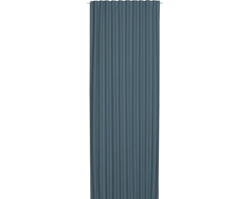 Verdunkelungsschal mit Gardinenband Midnight petrol 140x255 cm