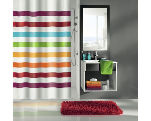 Duschvorhang Kleine Wolke Select multicolor Textil 180 x 200 cm-0