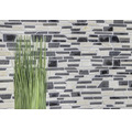 Natursteinmosaik MOS Brick 205 beige/schwarz 30,5x30,5 cm