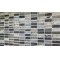 Glasmosaik mit Naturstein XCM SM58 schwarz grau 29,8x30,4 cm