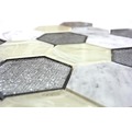 Glasmosaik HXN 88 mix grau silber 26,5x30,5 cm