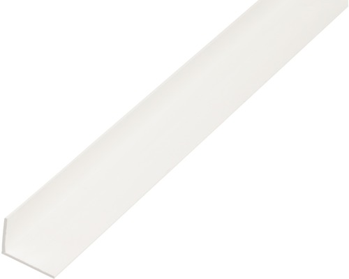 Winkelprofil PVC weiß 20x10x1,5 mm, 2,6 m