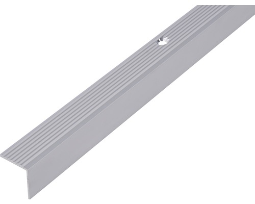 Treppenkantenprofil Alu silber eloxiert 19x19x2 mm, 1 m