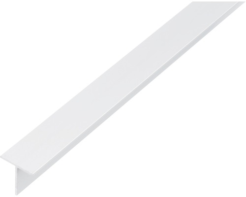 T-Profil Alu weiß 25x25x2 mm, 2,6 m