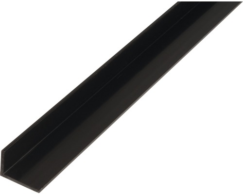 Winkelprofil PVC schwarz 40x10x2 mm, 2,6 m