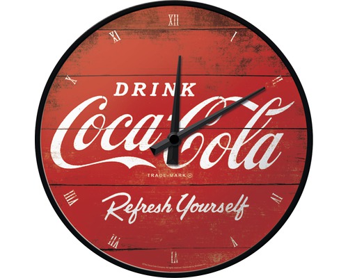 Wanduhr Coca Cola-Logo Ø 31 cm