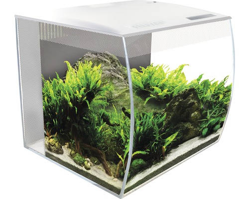 Aquarium Fluval Flex 34 L mit Beleuchtung, Filter und Fernbedienung ohne Unterschrank weiß