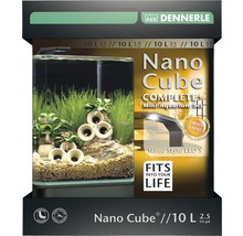 Aquarium DENNERLE Nano Cube Complete+ 10 l - Style LED S mit LED-Beleuchtung, Bodengrund, Filter, Rückwand, Thermometer-thumb-0