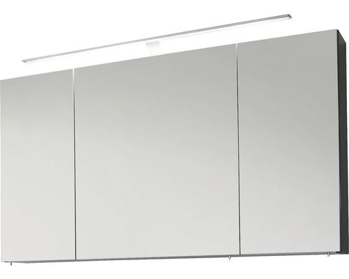 Spiegelschrank Marlin 3040 Anthrazit 120 cm breit 3-türig glänzend-0