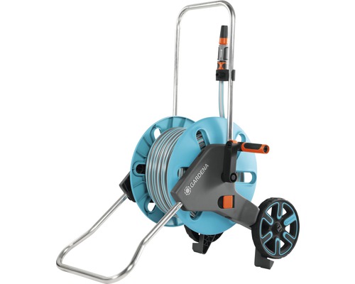 Schlauchwagen GARDENA AquaRoll M Set mit Schlauch und Spritze bei