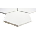 Keramikmosaik HX 105 25,6x29,5 cm weiß matt