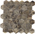Natursteinmosaik MOS HXN 2909 29,8x30,5 cm braun
