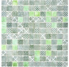 Glasmosaik Patch 60 31,5x31,5 cm grün-thumb-0