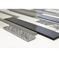 Glasmosaik CM GV34 28,6x30 cm mix schwarz/grau/weiß