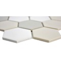 Keramikmosaik CU HX140 32,5x28,1 cm weiß/beige
