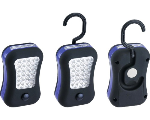 LED-Taschenlampe 24+4 LED schwarz-blau-0