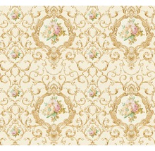Vliestapete 34391-5 Chateau 5 Ornamente Floral creme gold-thumb-0