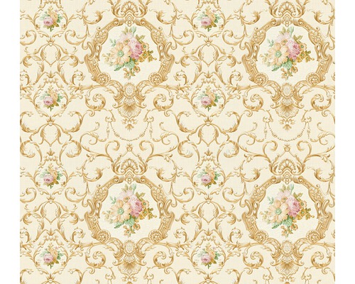 Vliestapete 34391-5 Chateau 5 Ornamente Floral creme gold-0