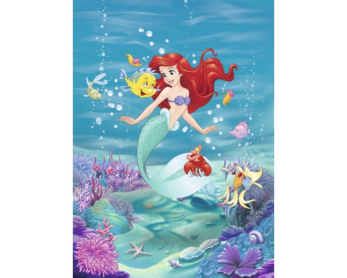 Fototapete Papier 4-4020 Disney Edition 4 Ariel Singing 4-tlg. 184 x 254 cm-0