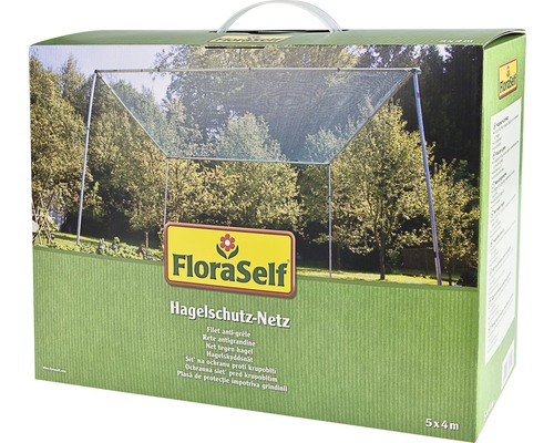 Hagelschutz-Netz FloraSelf 5x4 m Maschenweite 8 mm grün