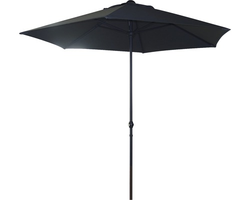 Marktschirm Soluna Sonnenschirm Lille Ø 250 cm mit Kurbel dunkelgrau