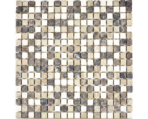 Natursteinmosaik MOS 15/95 30,5x30,5 cm beige/braun