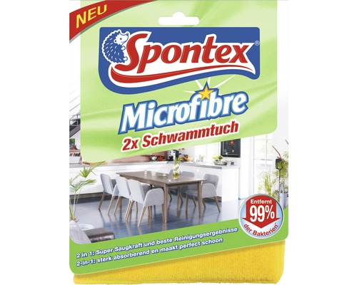 Spontex Microfibre Schwammtuch 17x20 cm 2 Stück