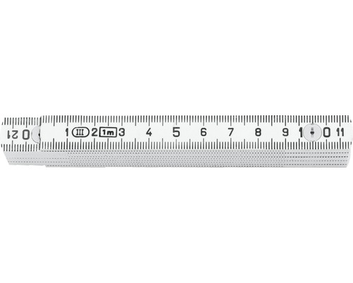 Meterstab BMI Kunststoff 1 m weiss