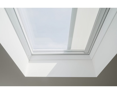 VELUX Hitzeschutzmarkise für Flachdachfenster MSG 090090 6090WL solarbetrieben weiß